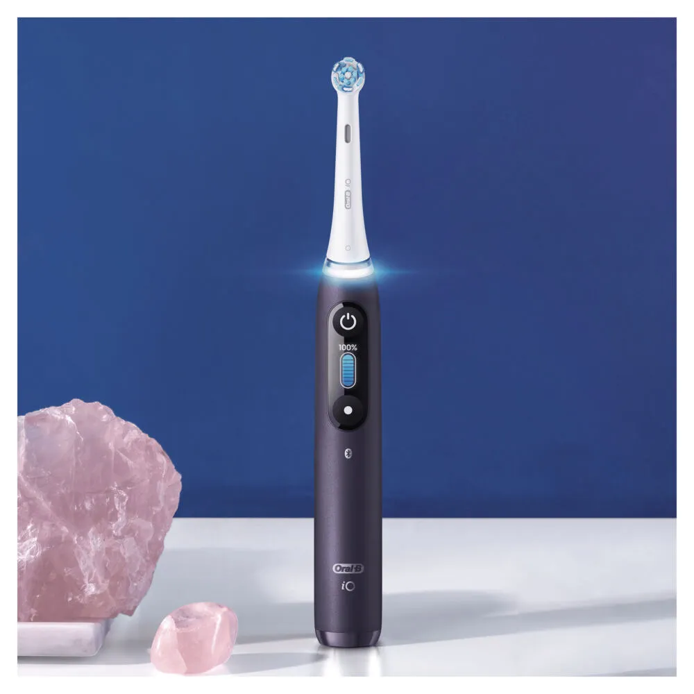 Oral-B iO 8n Yetişkin Titreşimli diş fırçası Mor, Beyaz Thumbnail 4