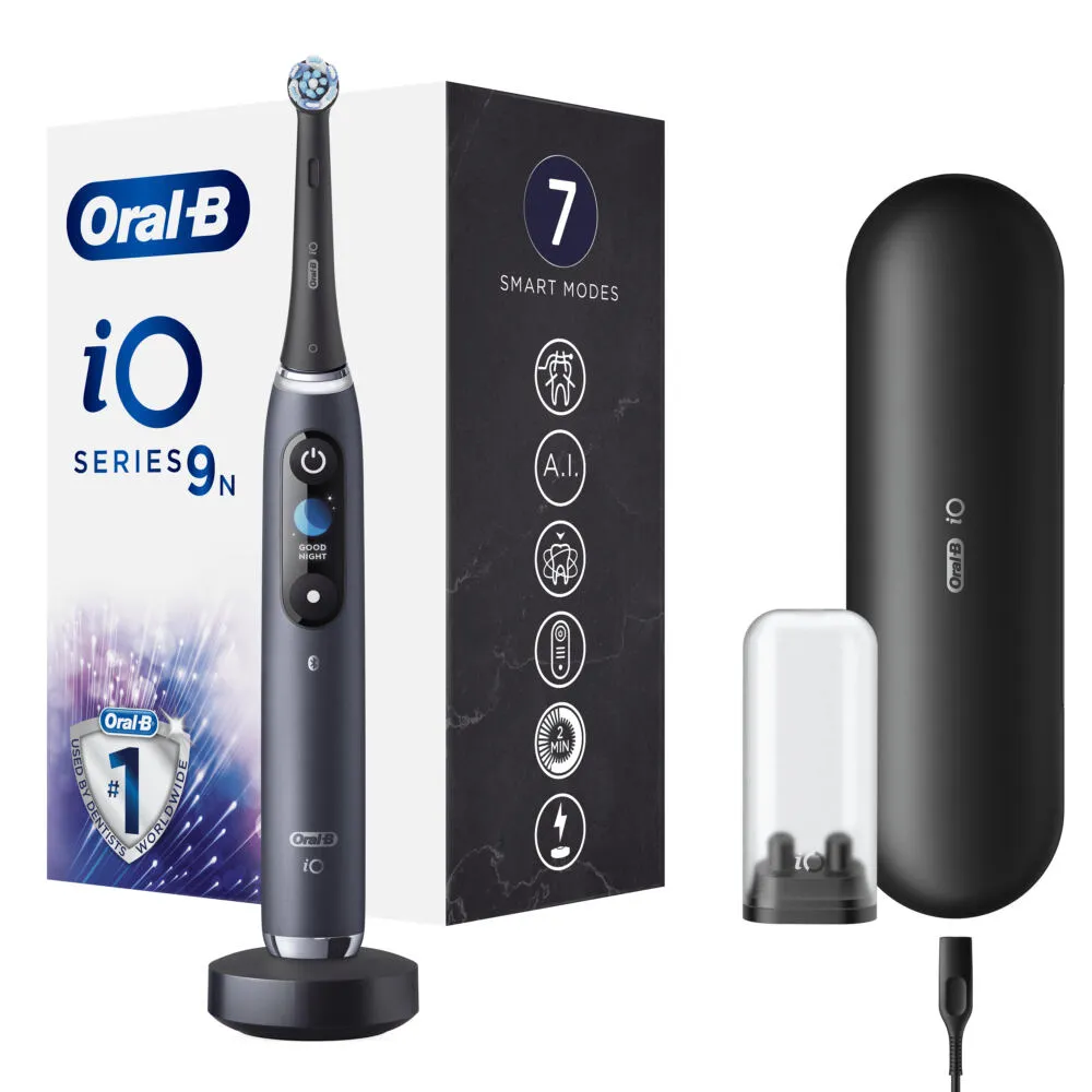 Oral-B iO Series 9n Yetişkin Titreşimli diş fırçası Siyah Şarjlı Diş Fırçaları