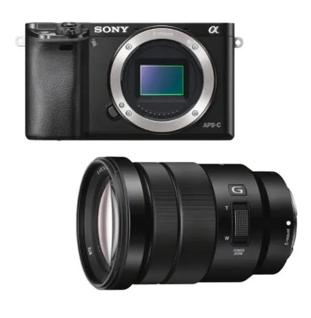 Sony α 6000 + 18-105 mm MILC 24,3 MP CMOS 6000 x 4000 Piksel Siyah Digital Kame