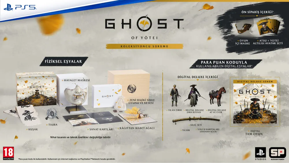 Sony Ghost of Yōtei (Collector’s Edition) Koleksiyonerler Çok dilli PlayStation 5 Thumbnail 1