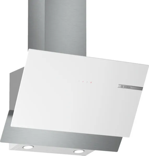 Bosch Serie 4 DWK65AD20R ocak bacası Duvara monteli Beyaz 616 m³/Saat Davlumbaz ve Aspiratö