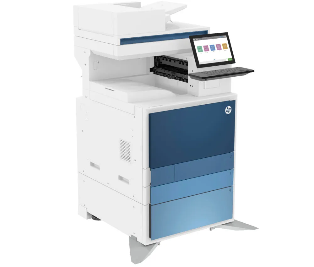HP LaserJet Flow E877z Multifunction Renkli alnızca Ethernet 5QK08A Lazer Wi-Fi Çok Fonksiyonlu Yazıcı Thumbnail 1