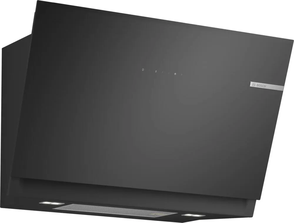 Bosch Serie 6 DWJ81AN60 ocak bacası Duvara monteli Siyah, Paslanmaz çelik Davlumbaz ve Aspiratö