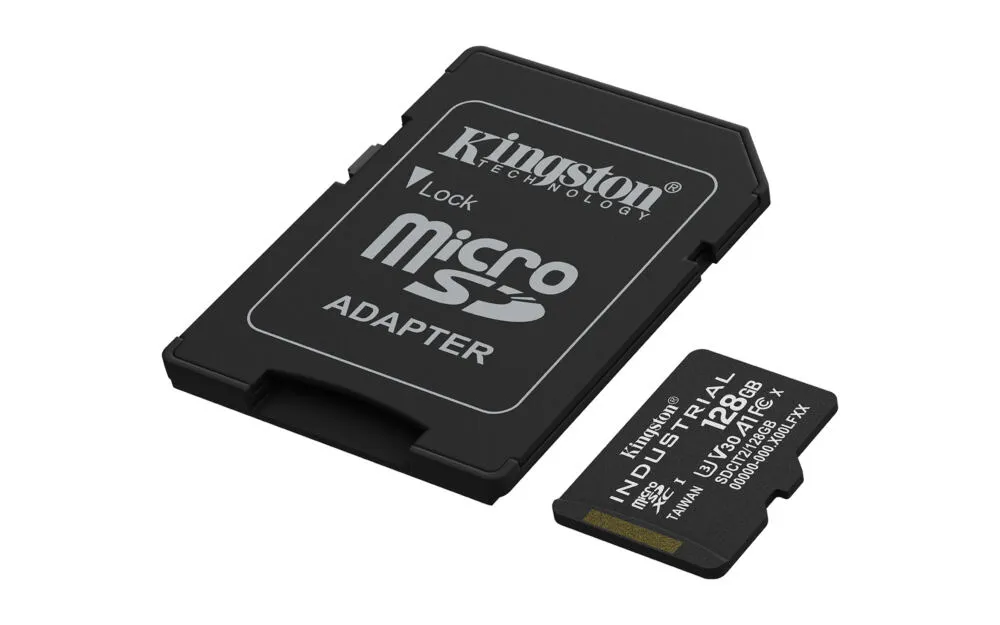 Kingston Industrial 128 GB MicroSDXC UHS-I Sınıf 10 RAM Bellek Thumbnail 1