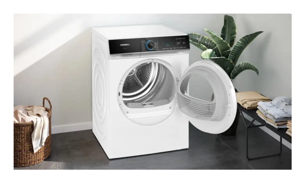 Siemens iQ700 WR47B2C90 topTeam kurutucu Solo Önden yüklemeli 9 kg Beyaz Thumbnail 2