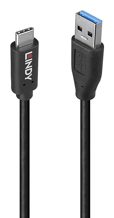 Lindy 36972 USB kablo USB 3.2 Gen 2 (3.1 Gen 2) 1,5 m USB A USB C Siyah USB Cihaz