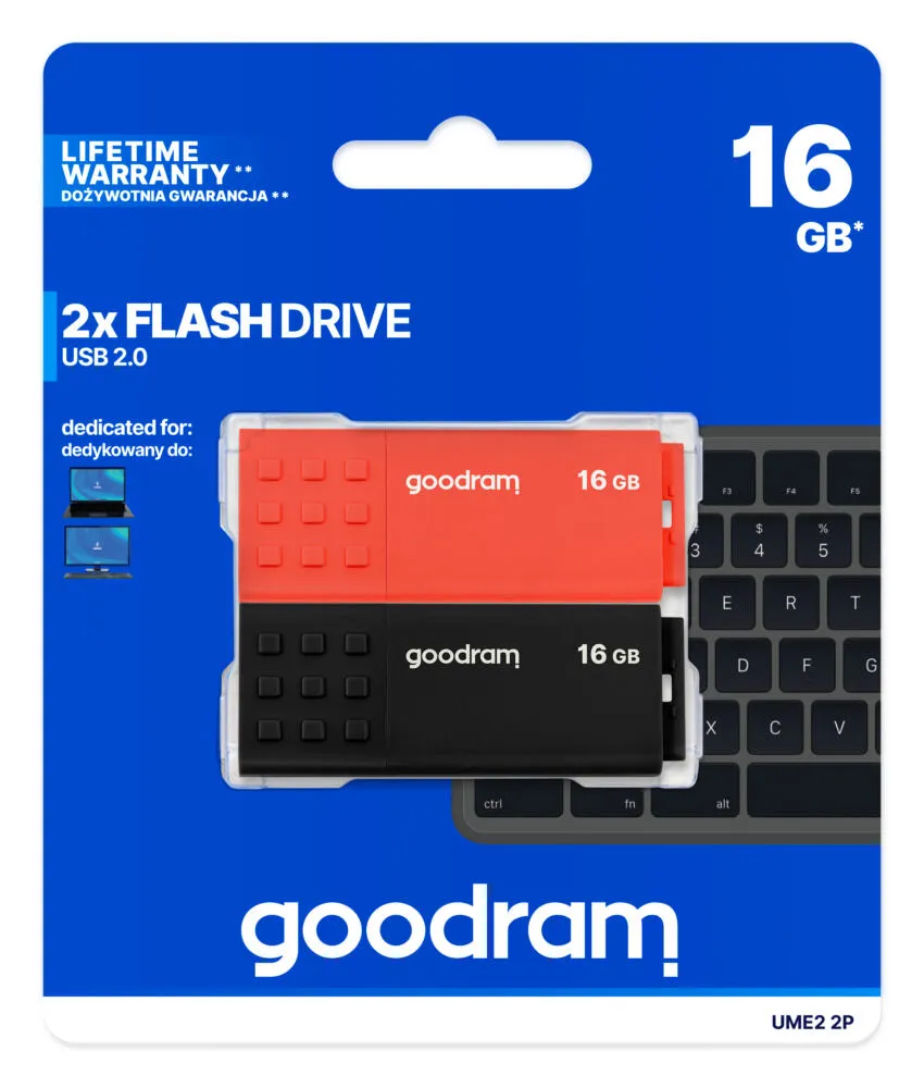 Goodram 2-PACK UME2-1280MXR11-2P 256 GB USB 3.2 Flash Bellek Thumbnail 8