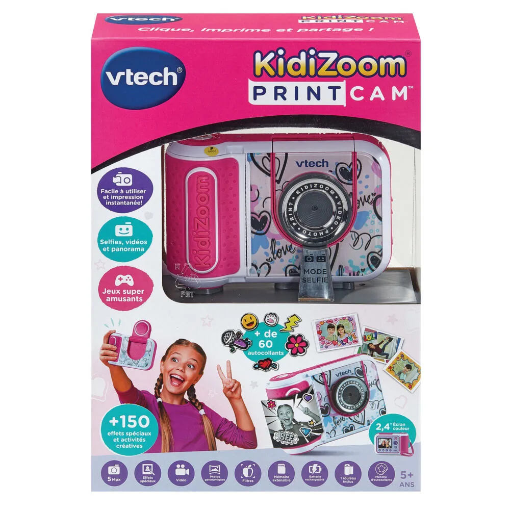 VTech KIDIZOOM PRINT CAM (ROSE) 80-549155 Thumbnail 7