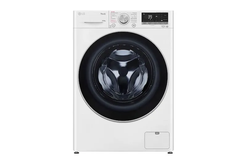 LG W4WV90961C çamaşır kurutma makinesi Solo Önden yüklemeli Beyaz Kurutmalı Çamaşır Makinesi