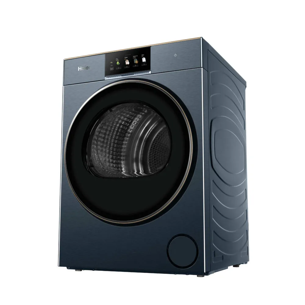 Haier HD90-BQL8GNU1 kurutucu Solo Önden yüklemeli 9 kg Mavi Thumbnail 2