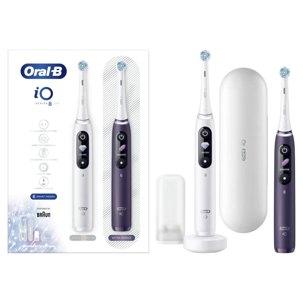 Oral-B 80338220 elektrikli diş fırçası Yetişkin Titreşimli diş fırçası Siyah, Beyaz Şarjlı Diş Fırçaları