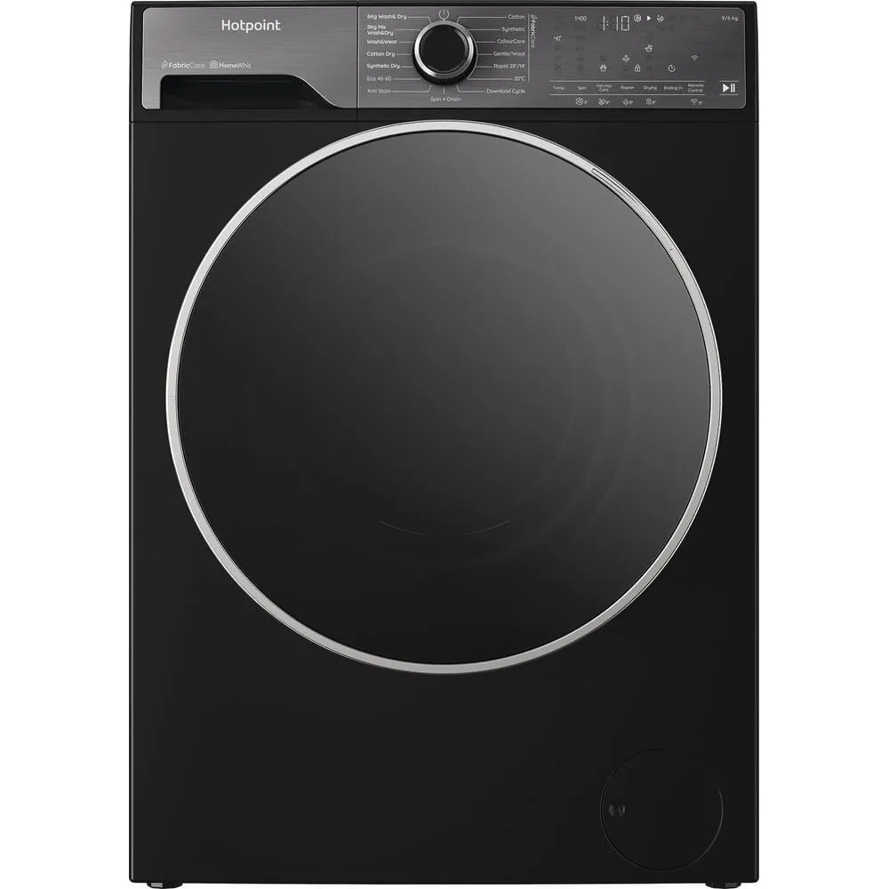 Hotpoint Fabric Care Pro HPD 9693B CARE UK çamaşır kurutma makinesi Solo Önden yüklemeli Siyah Kurutmalı Çamaşır Makinesi