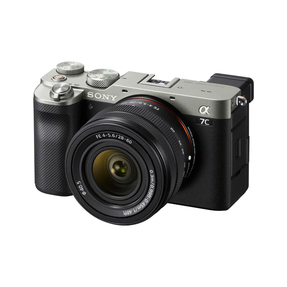 Sony α 7C MILC 24,2 MP CMOS 6000 x 4000 Piksel Siyah, Gümüş Thumbnail 2