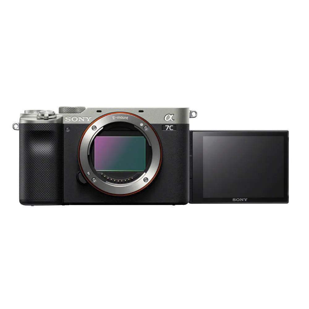Sony α 7C MILC 24,2 MP CMOS 6000 x 4000 Piksel Siyah, Gümüş Thumbnail 1