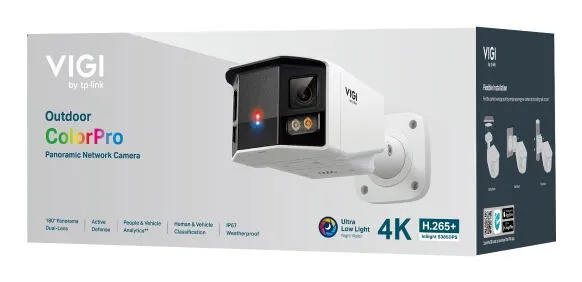 TP-Link InSight S385DPS Mermi (şekil) IP güvenlik kamerası Dışmekan 5456 x 1520 Piksel Duvar Thumbnail 4