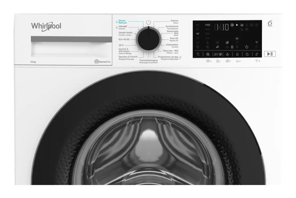 Whirlpool WAM 09WB BE çamaşır makinesi Önden yüklemeli 10 kg 1351 RPM Beyaz Thumbnail 3