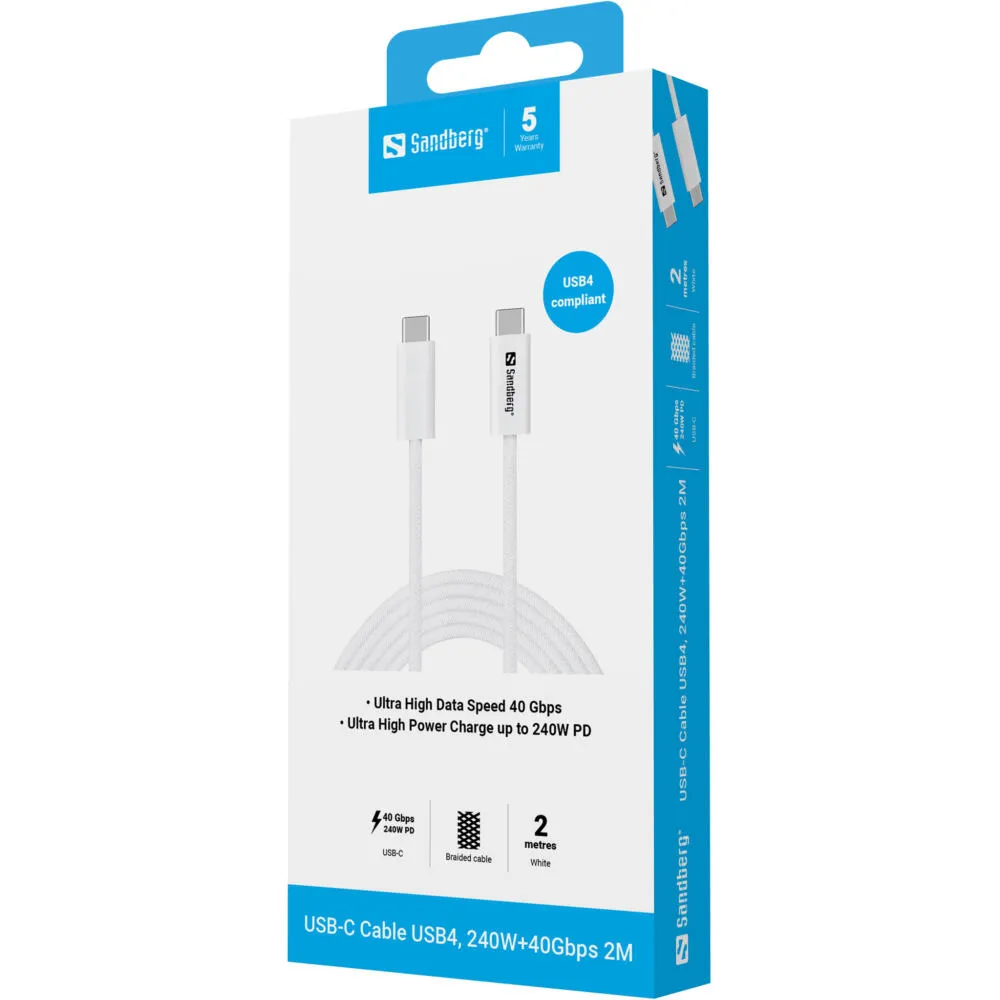 Sandberg 136-57 USB C to USB C (2 m) USB Kablosu Thumbnail 4