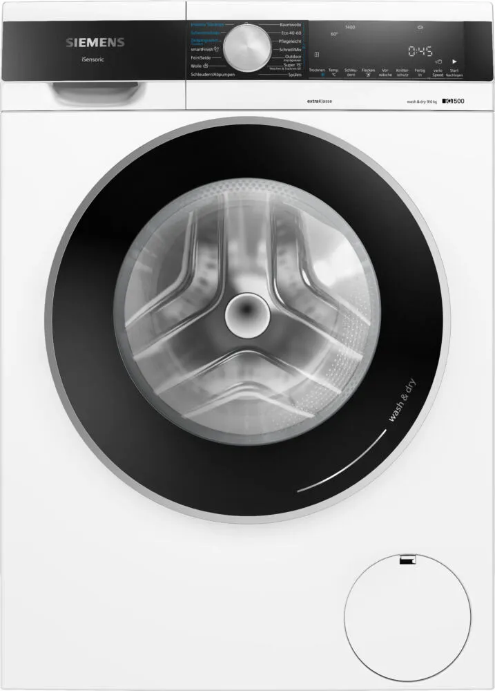 Siemens WN44G291 çamaşır kurutma makinesi Solo Önden yüklemeli Beyaz Kurutmalı Çamaşır Makinesi