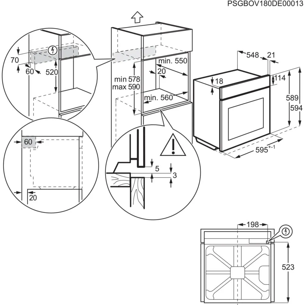 Electrolux EOR3420AOX 72 Litre Ankastre Fırın Thumbnail 1