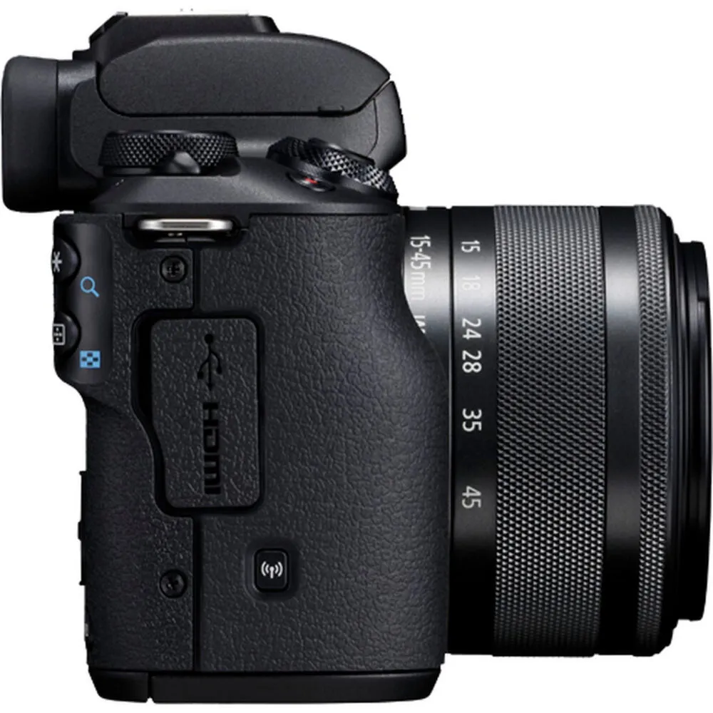Canon EOS M50 Vlogger Kit MILC 24,1 MP CMOS 6000 x 4000 Piksel Siyah Thumbnail 2