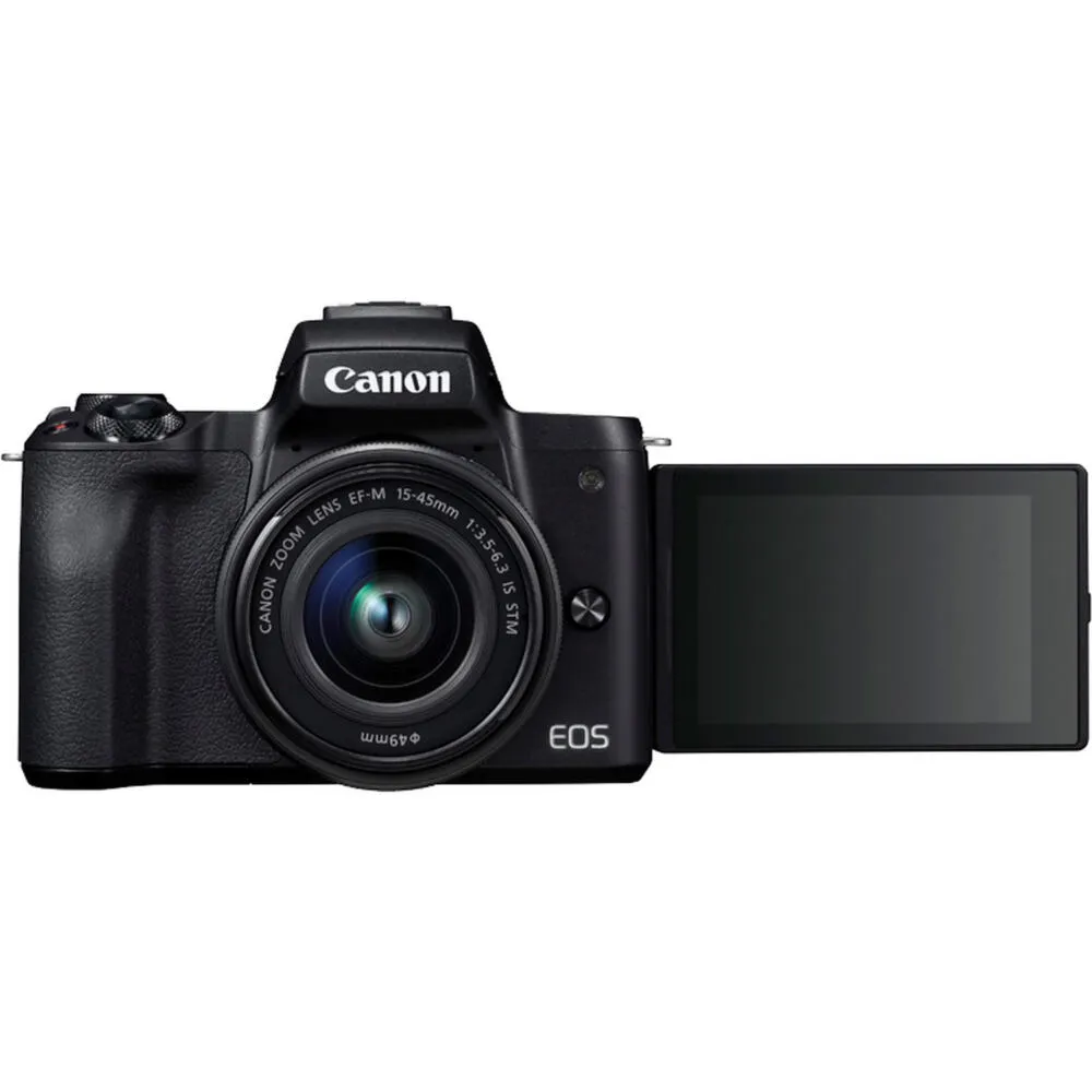Canon EOS M50 Vlogger Kit MILC 24,1 MP CMOS 6000 x 4000 Piksel Siyah Thumbnail 4