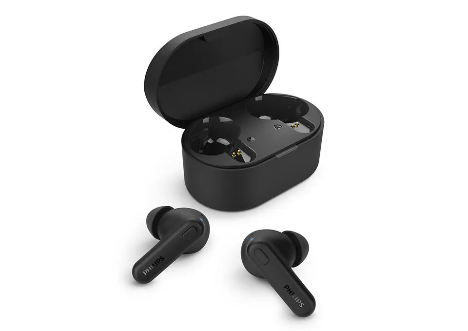 Philips TAT1108BK/00 kulaklık ve mikrofonlu kulaklık Kablosuz Kulak içi Aramalar/Müzik Bluetooth Siyah