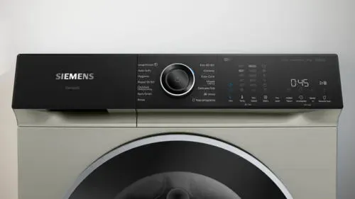Siemens iQ500 WG46H2AXGB çamaşır makinesi Önden yüklemeli 9 kg 1600 RPM Gümüş Thumbnail 1