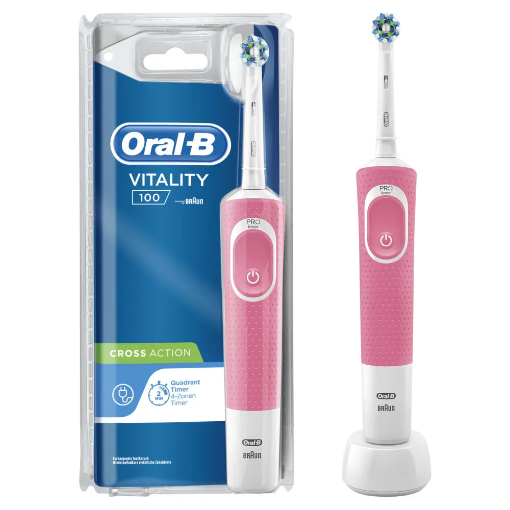 Oral-B 80341384 elektrikli diş fırçası Yetişkin Döner-titreşimli diş fırçası Gri, Beyaz Şarjlı Diş Fırçaları