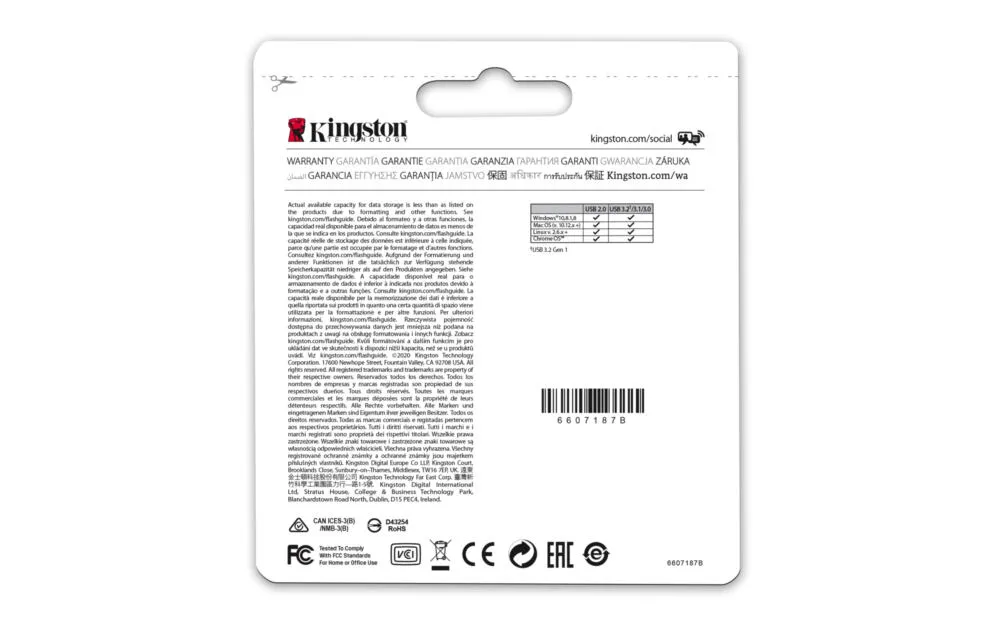 Kingston Technology DataTraveler Micro DTMC3G2/64GB 64 GB USB 3.2 200 MB/s Flash Bellek Thumbnail 8
