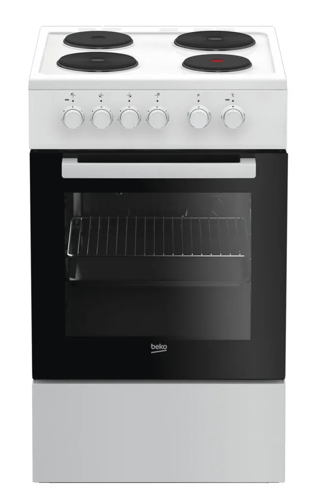 Beko FSS56000GW Bağımsız ocak Elektrik Kangal ocak gözü Beyaz Ocaklı Fırın