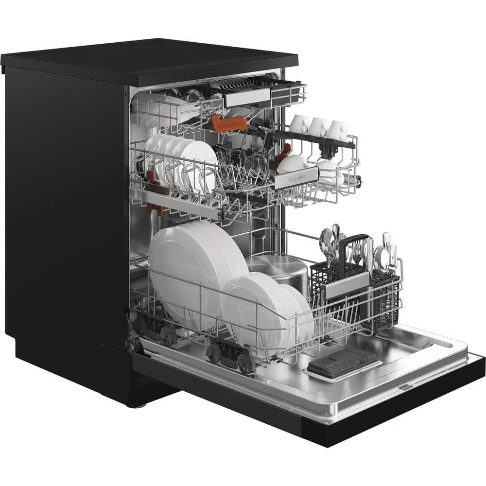 Hotpoint HydroForce H8F HP51BS UK 859991731300 15 Kişilik 10 Programlı Bulaşık Makinesi Thumbnail 3
