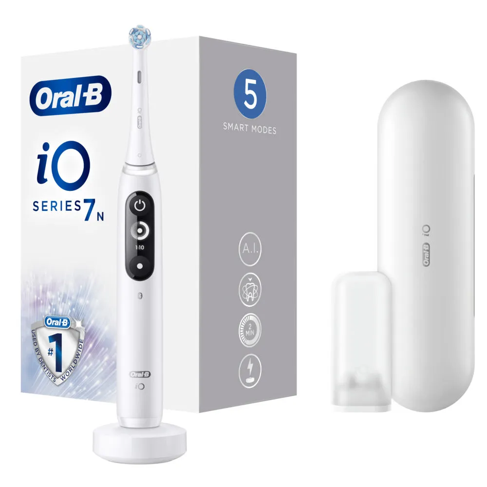 Oral-B iO 7n Yetişkin Titreşimli diş fırçası Beyaz Thumbnail 3