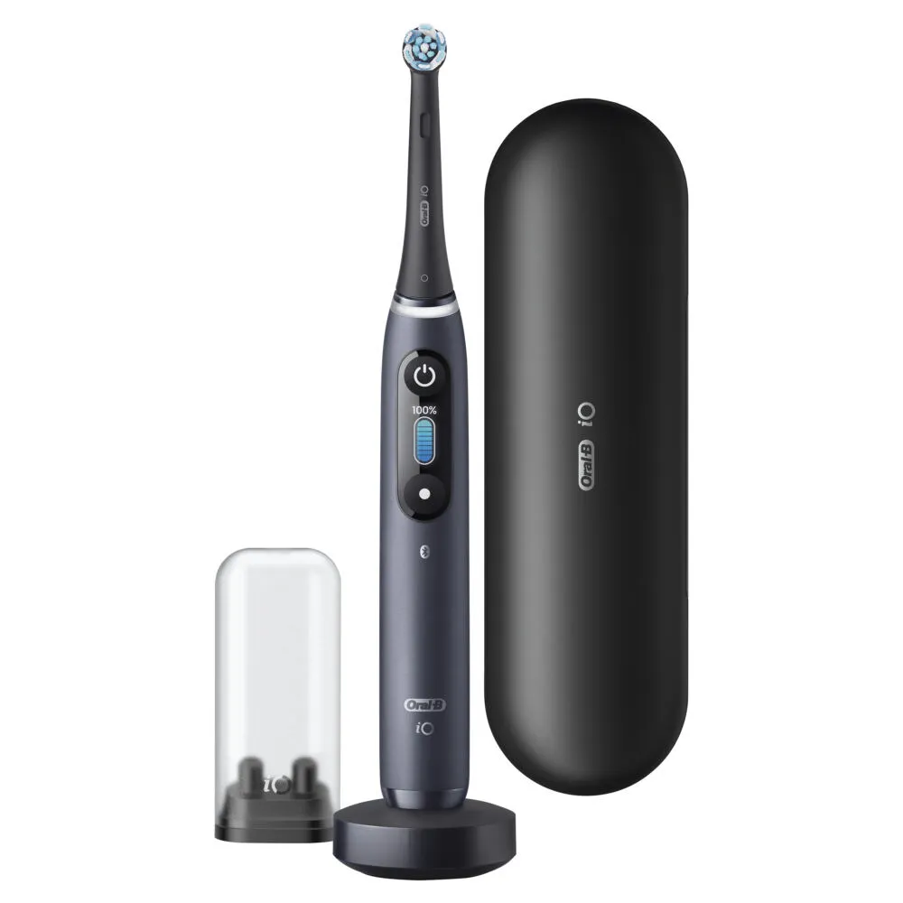Oral-B iO 8n Yetişkin Titreşimli diş fırçası Siyah Şarjlı Diş Fırçaları