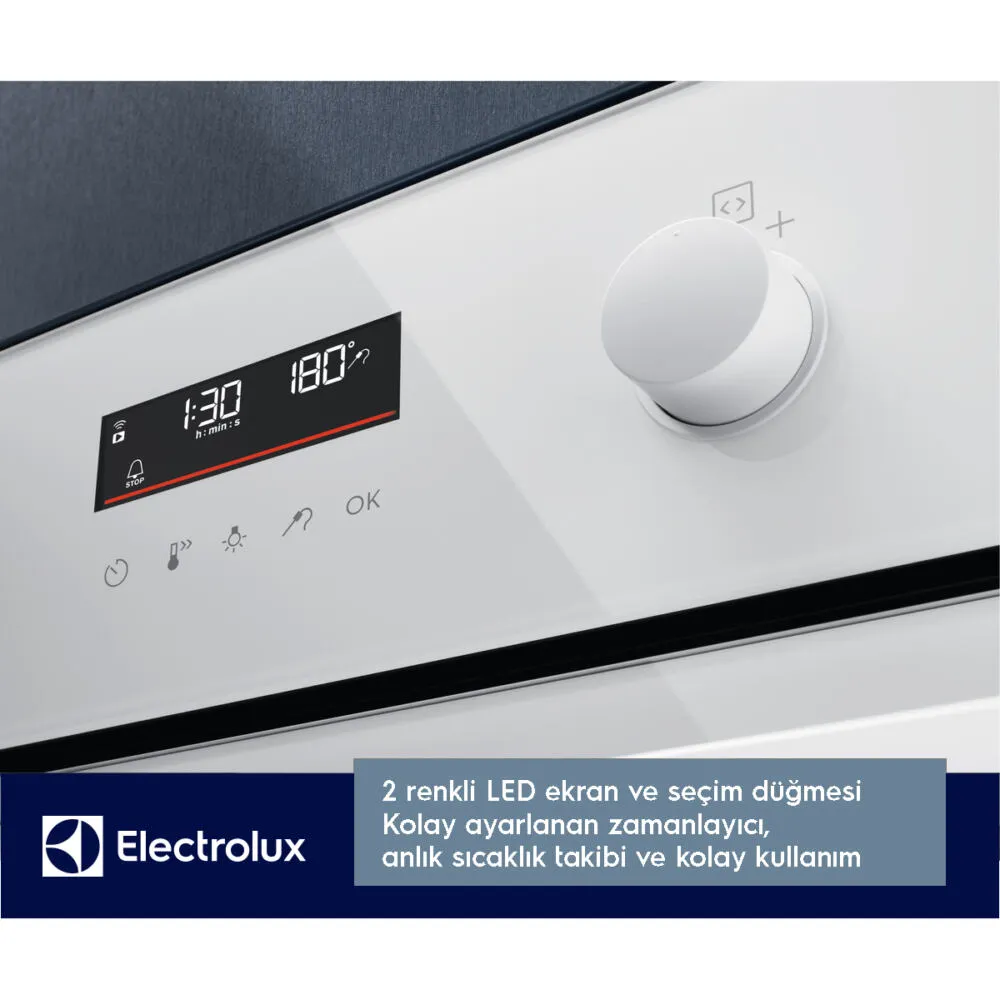 Electrolux EOD6F77WV 600 Serisi SteamBake Wi-Fi A+ Katalitik&AquaClean Temizlemeli 72 lt XXL Beyaz Cam Fırın 949 499 588 Thumbnail 13