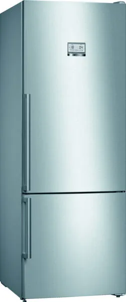 Bosch Serie 6 KGN56HIF0N donduruculu buz dolabı Solo 505 l Paslanmaz çelik Buzdolabı