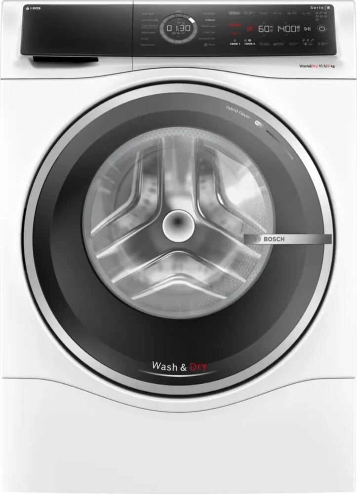 Bosch Serie 8 WNC25410GB çamaşır kurutma makinesi Solo Önden yüklemeli Beyaz Kurutmalı Çamaşır Makinesi