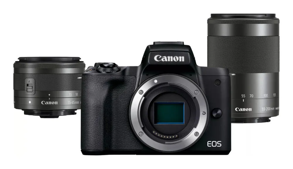 Canon M50 Mark II + M15-45 S+M55-200 EU26 4728C015 Digital Kame