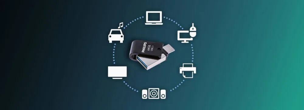 Philips FM64DC152B/00 64 GB PHUSB64G2IN1OTGGU3C Type-C USB 3.2 Flash Bellek Thumbnail 6