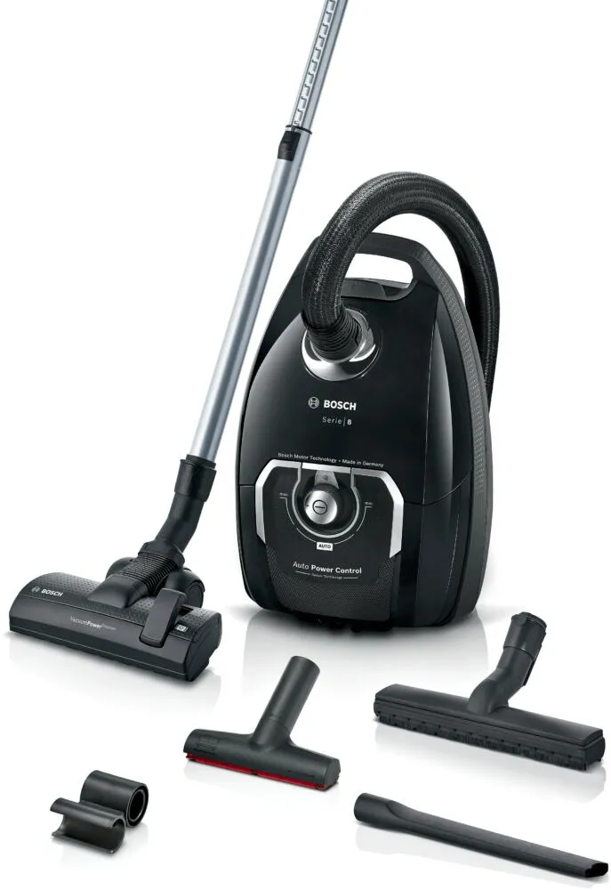 Bosch Serie 8 BGL8BA4D5 elektrik süpürgesi 5 l Tambur vakum Kuru 800 W Toz torbası Elektrikli Süpürge