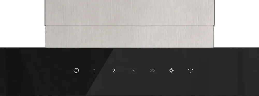 Siemens iQ500 LC67BDN30 ocak bacası Duvara monteli Siyah, Paslanmaz çelik 699 m³/Saat Thumbnail 2