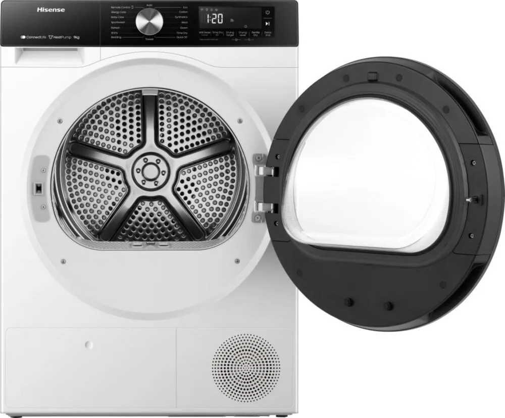 Hisense HDH3S93B 20014651 9 kg Isı Pompalı Kurutma Makinesi Thumbnail 3