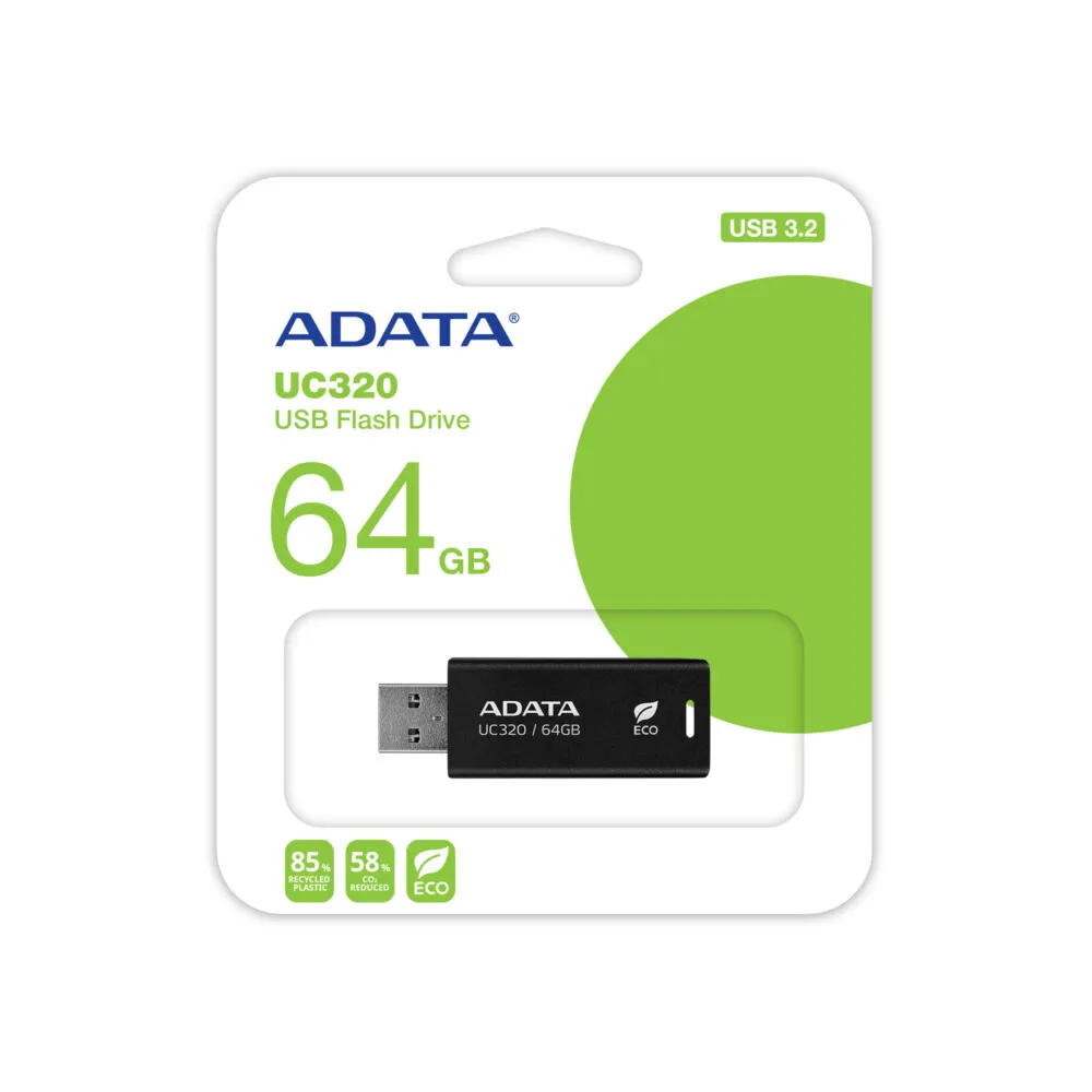 ADATA UC320-64G-RBK/BK 64 GB USB 3.2 Flash Bellek Thumbnail 13