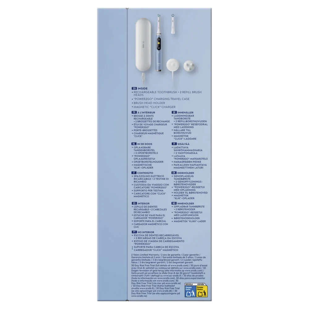 Oral-B 80837837 elektrikli diş fırçası Yetişkin Mavi, Beyaz Thumbnail 6