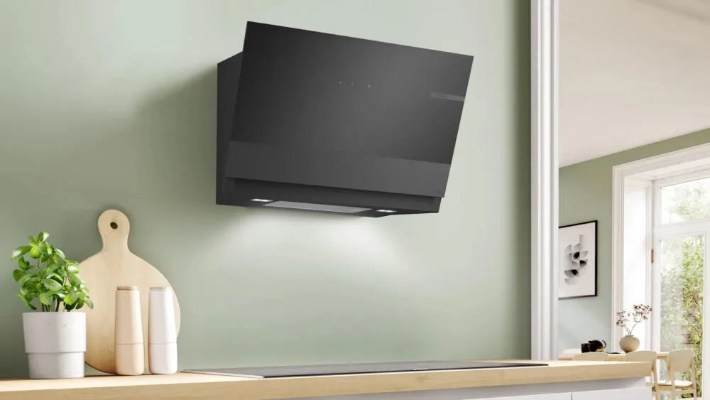 Bosch Serie 6 DWK81AN65 ocak bacası Duvara monteli Siyah 432 m³/Saat Thumbnail 2