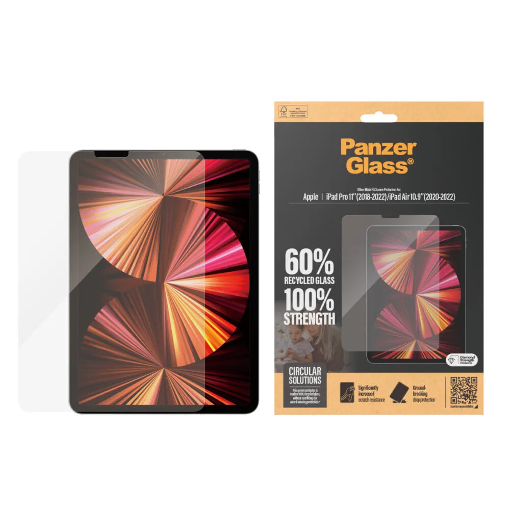 PanzerGlass® Screen Protector iPad Pro 11'' (2018-2022) | iPad Air 10.9'' (2020, 2022) | Ultra-Wide Fit 2847 Thumbnail 2