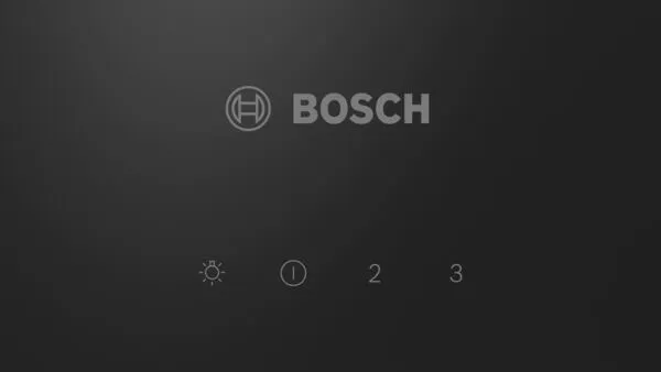 Bosch Serie 2 DWK63PJ61T ocak bacası Duvara monteli Siyah 360 m³/Saat Thumbnail 3