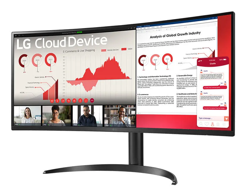 LG 34CR650N-6N.AEK 34 inç N5105 4 GB RAM 16 GB SSD All-in-One Bilgisayar Thumbnail 6