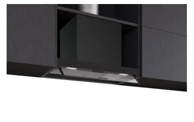 Siemens iQ300 LJ65BCC60 ocak bacası Gömme Siyah 582 m³/Saat Davlumbaz ve Aspiratö