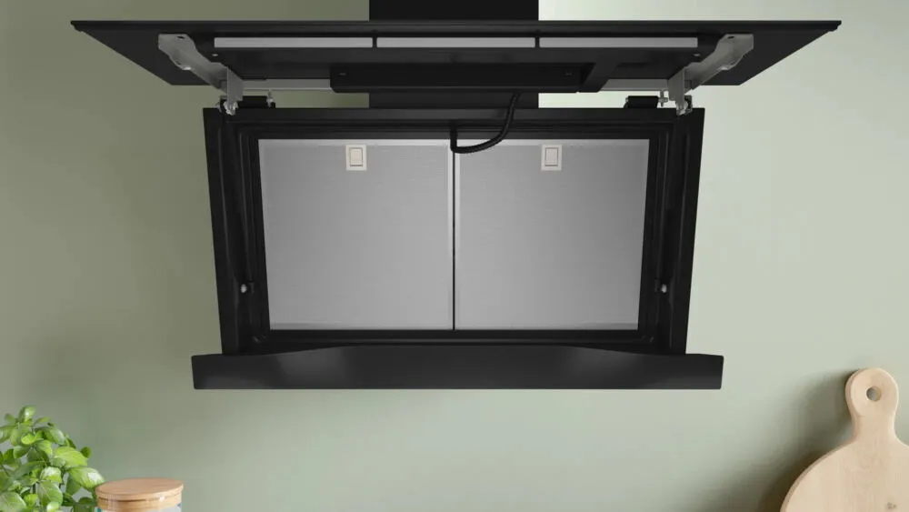 Bosch Serie 8 DWK91LT65 ocak bacası Duvara monteli Siyah 441 m³/Saat Thumbnail 5
