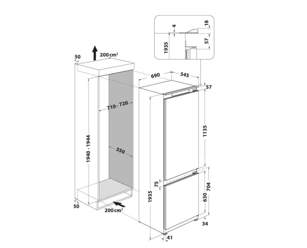 Indesit IND 402 859991670750 400 Litre Buzdolabı Thumbnail 7